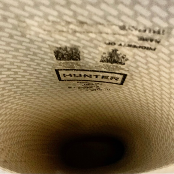 Hunter Original Tall Rain Boots Waterproof Green 8 - Picture 2 of 7